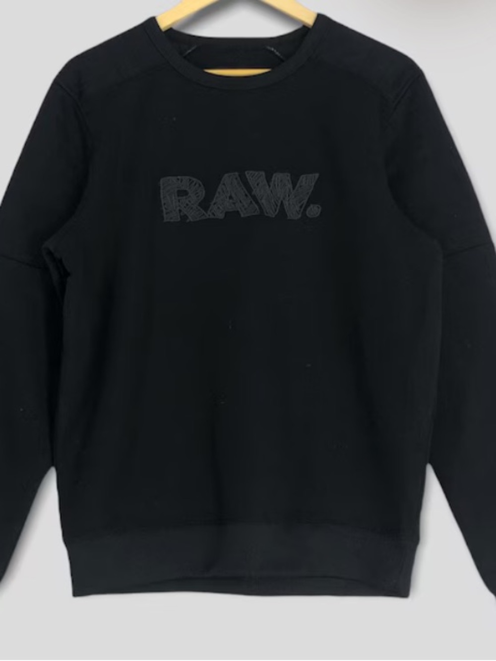 G-Star RAW SUZUKI TAIN Black Crew Pullover Sweatshirt Size L